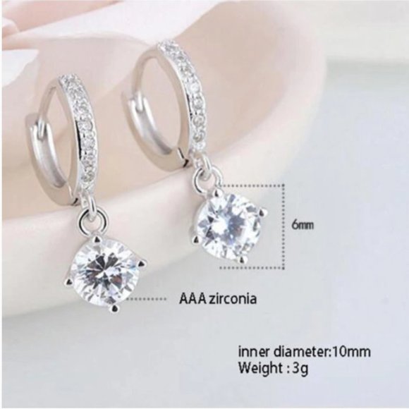 NEW 925 Sterling Silver Drop Earrings - Picture 12 of 12